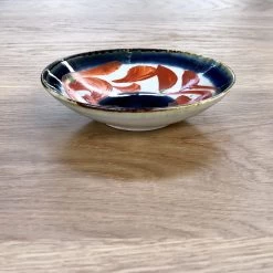 Arita Plate Small Gosu-zome Red Small Plate(10cm-15cm)