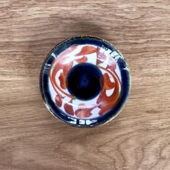 Arita Plate Small Gosu-zome Red Small Plate(10cm-15cm)