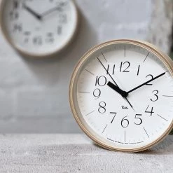 Riki Watanabe Riki Wooden Clock 20cm Home Decor