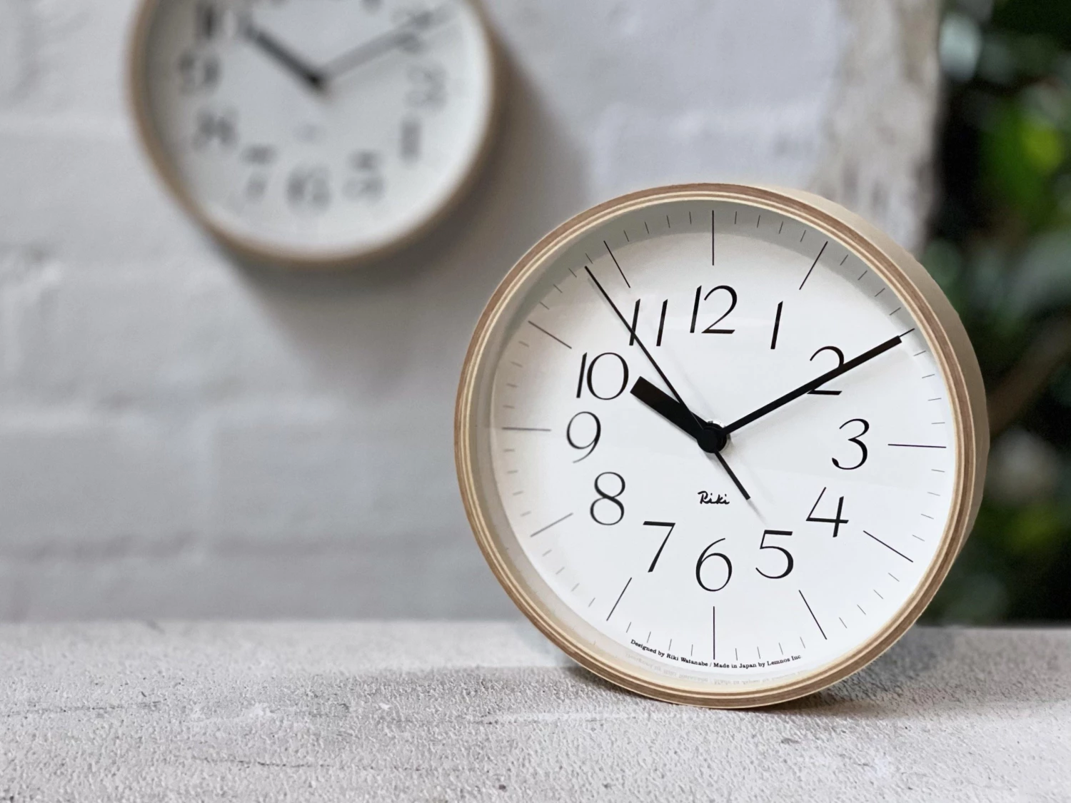 Riki Watanabe Riki Wooden Clock 20cm Home Decor 1 Riki Watanabe Riki Wooden Clock 20cm Home Decor