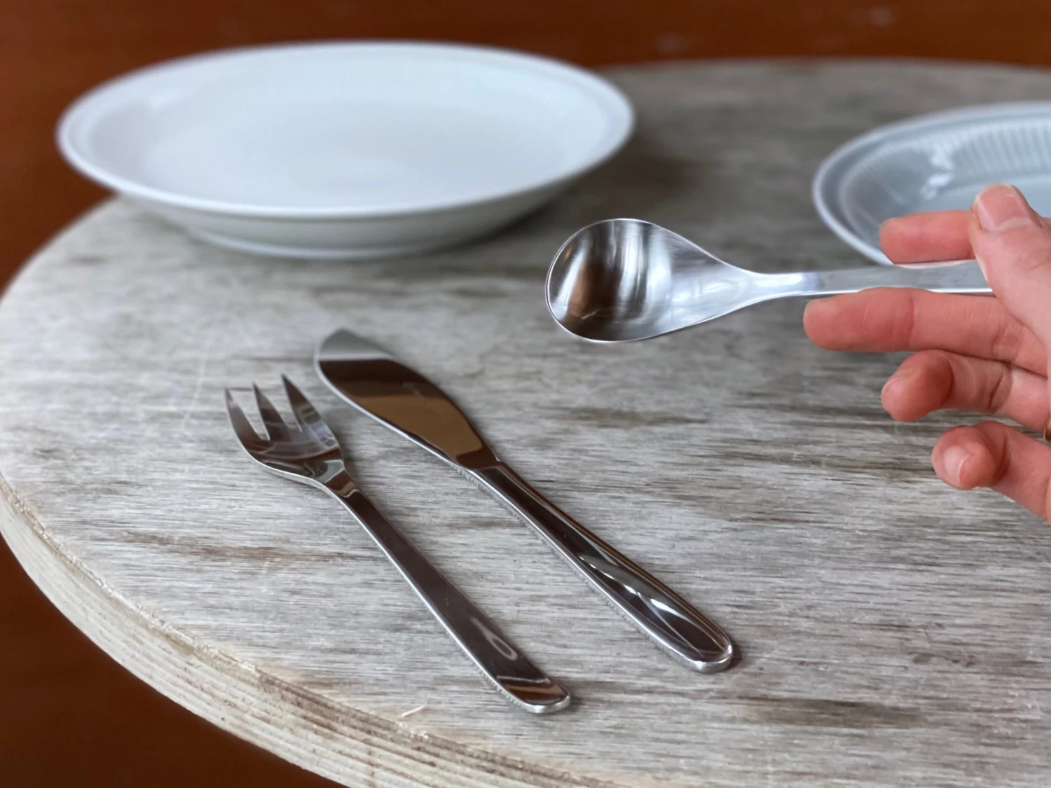 Dining & Tableware Sori Yanagi Design Stainless Steel Table 6P Setting (K,F,S 18p) 4 Dining & Tableware Sori Yanagi Design Stainless Steel Table 6P Setting (K,F,S 18p)