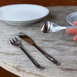 Sori Yanagi Design Stainless Steel Table 1P Setting (K,F,S 3p)