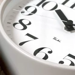 Riki Watanabe Riki Steel Clock WHITE (WR08-25 WH) With Numbers