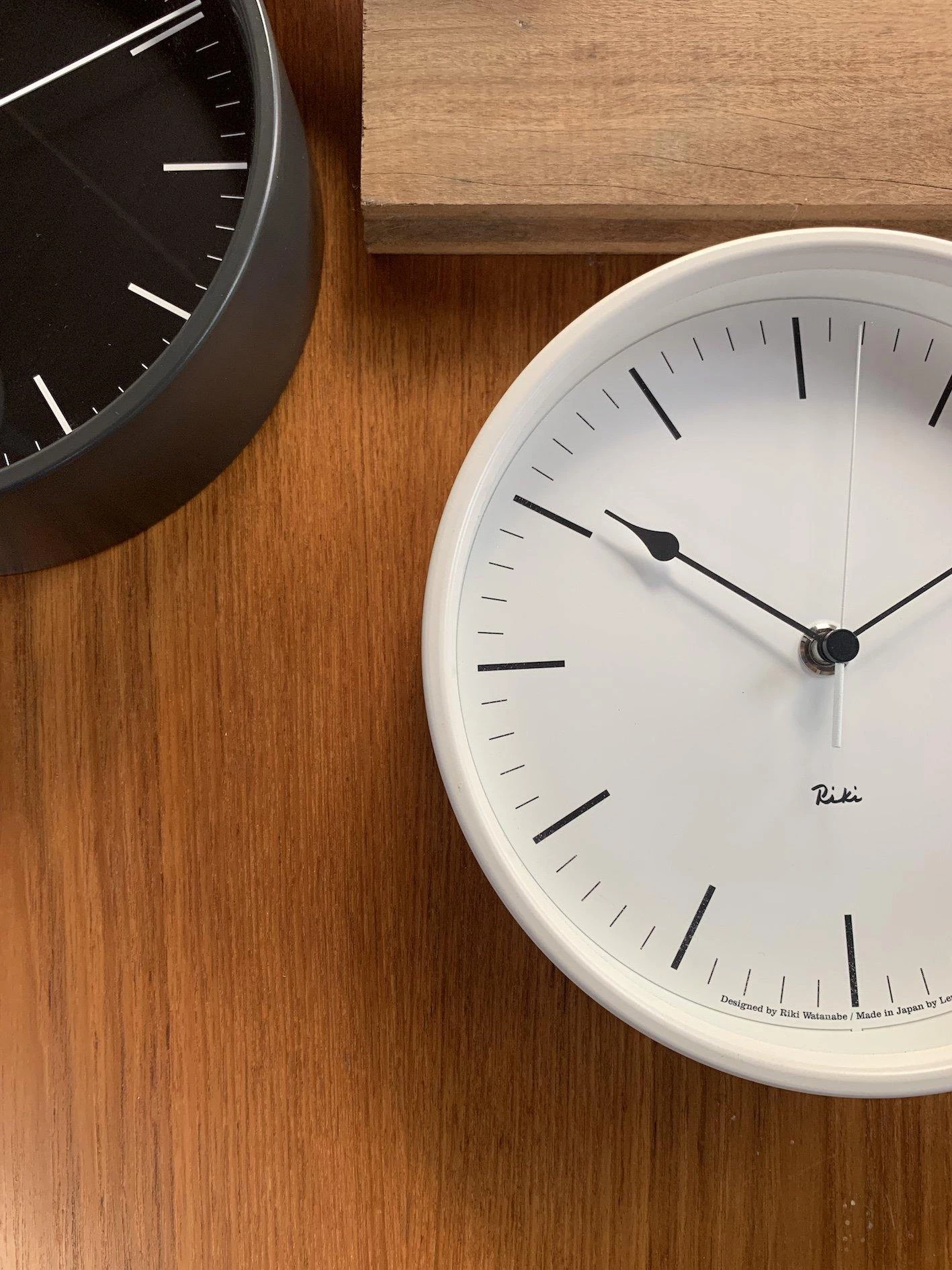 Riki Watanabe Home Decor Riki Steel Clock Black 5 Riki Watanabe Home Decor Riki Steel Clock Black