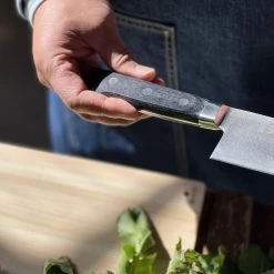 Kobo Aizawa Japanese Kitchen Knife Rose Black Handle