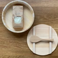 CIBI Japanese Artisan Sushi Rice Container With Lid 27cm -Sushi-oke-