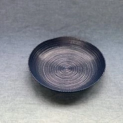 Hakusan Porcelain Uzushio Whirlpool Plate Blue 21cm Dining & Tableware