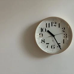 Riki Watanabe Home Decor Riki Wooden Clock 25cm Or 30cm