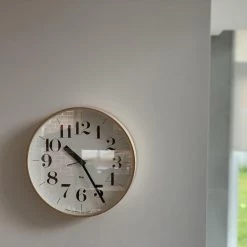 Riki Watanabe Home Decor Riki Wooden Clock 25cm Or 30cm