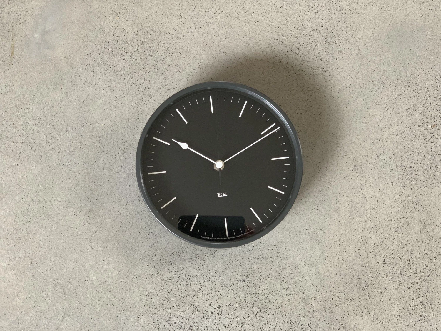 Riki Watanabe Home Decor Riki Steel Clock Black 1 Riki Watanabe Home Decor Riki Steel Clock Black