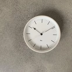 Riki Watanabe Riki Steel Clock White Home Decor
