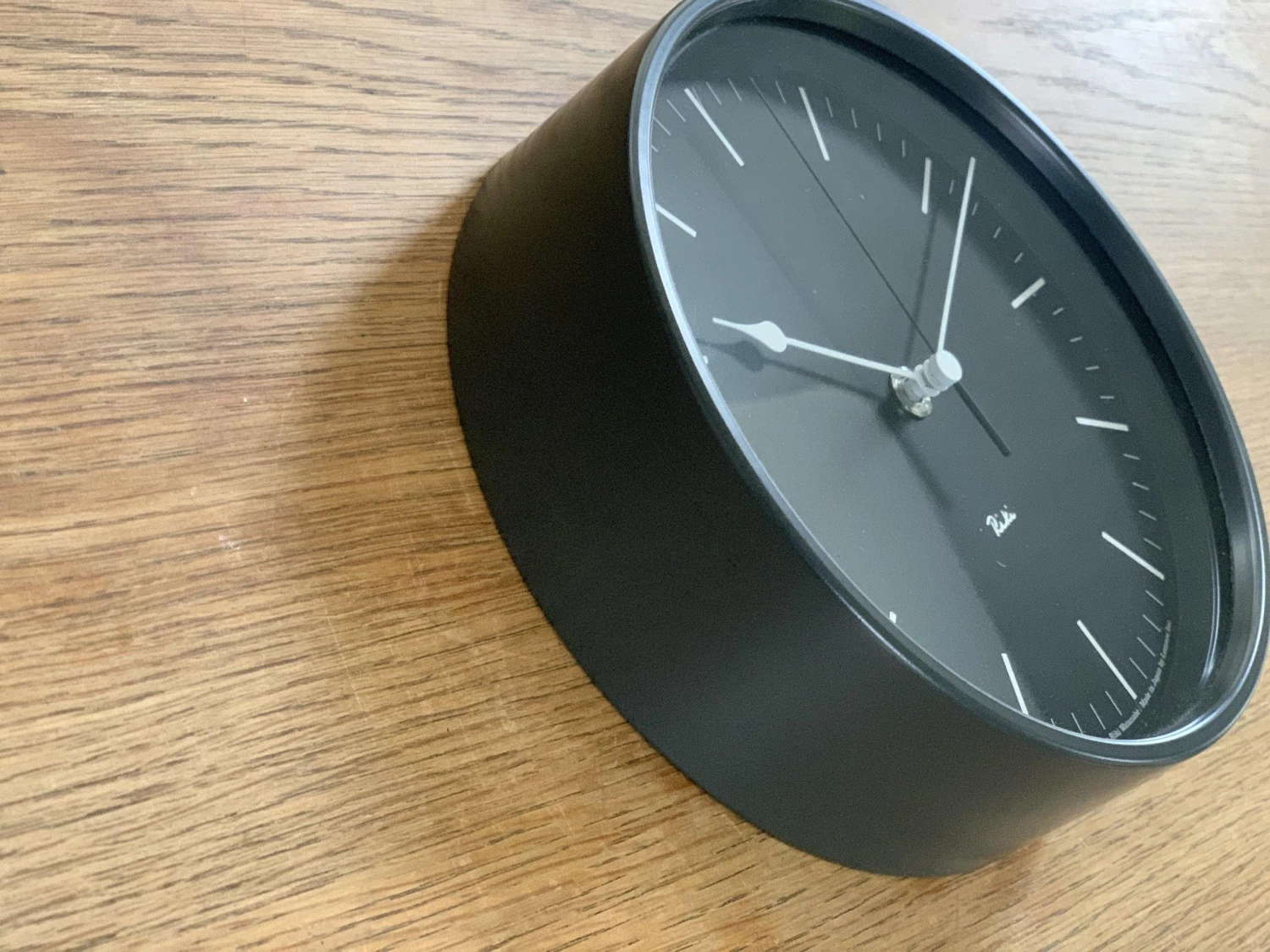 Riki Watanabe Home Decor Riki Steel Clock Black 3 Riki Watanabe Home Decor Riki Steel Clock Black