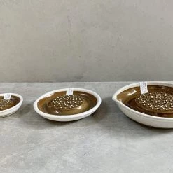 MUJUN Motoshige Ceramic Japanese Grater Suri Plate