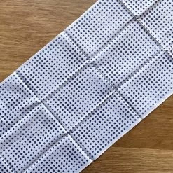 Kamawanu Tenugui - Blue Dots In White