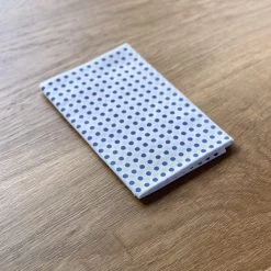 Kamawanu Tenugui - Blue Dots In White