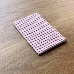 Kamawanu Tenugui - Red Dots In White