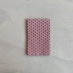 Kamawanu Tenugui - Hemp Leaves Red "Asa-no-ha"