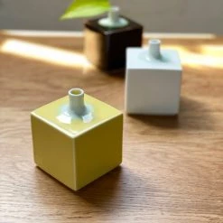 Hakusan Porcelain Home Decor Square Vase