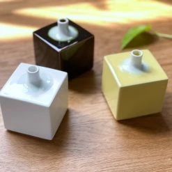 Hakusan Porcelain Home Decor Square Vase