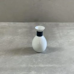 Hakusan Porcelain Dining & Tableware Linen Line Sake Bottle Indigo