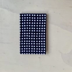 Kamawanu Tenugui - Dot White In Navy "Mame-shibori"