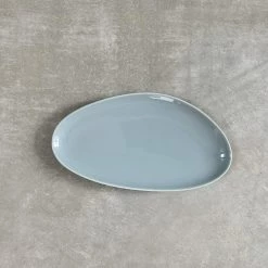 Hakusan Porcelain Petra Long Platter (M) - Navy Or Grey