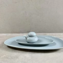 Hakusan Porcelain Dining & Tableware Petra Long Platter (L) Navy Or Grey