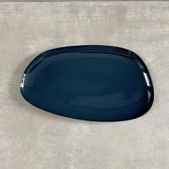Hakusan Porcelain Dining & Tableware Petra Long Platter (L) Navy Or Grey