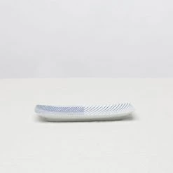 Hakusan Porcelain Stripes Plate Rectangle Dining & Tableware