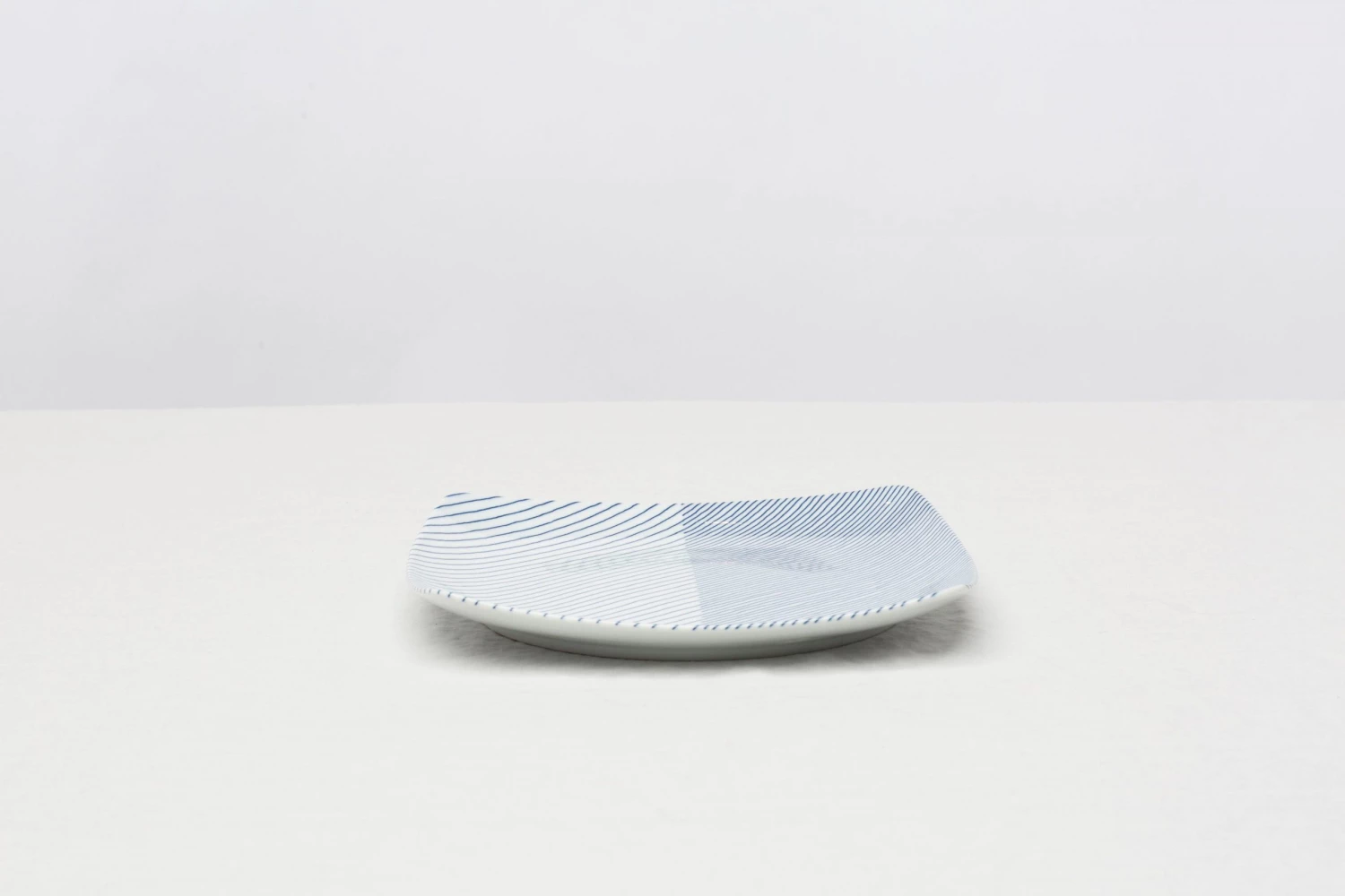 Hakusan Porcelain Stripes Plate Square Large Dining & Tableware 1 Hakusan Porcelain Stripes Plate Square Large Dining & Tableware