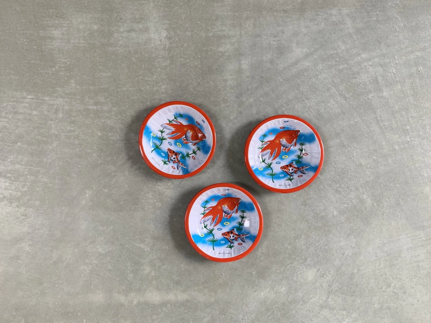 Tin Toy Goldfish Tray Kids 3 Tin Toy Goldfish Tray Kids