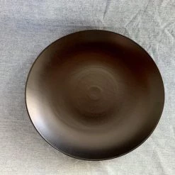 Hakusan Porcelain Waen Platter Matt Black 33cm